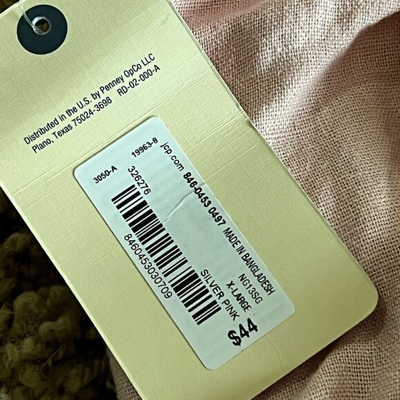 St John’s Bay Silver Pink Linen Jogger NWT - Picture 3 of 5